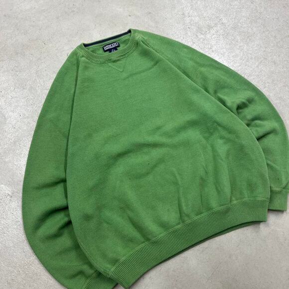 2000s lands end green sweater - Picture 2 of 5